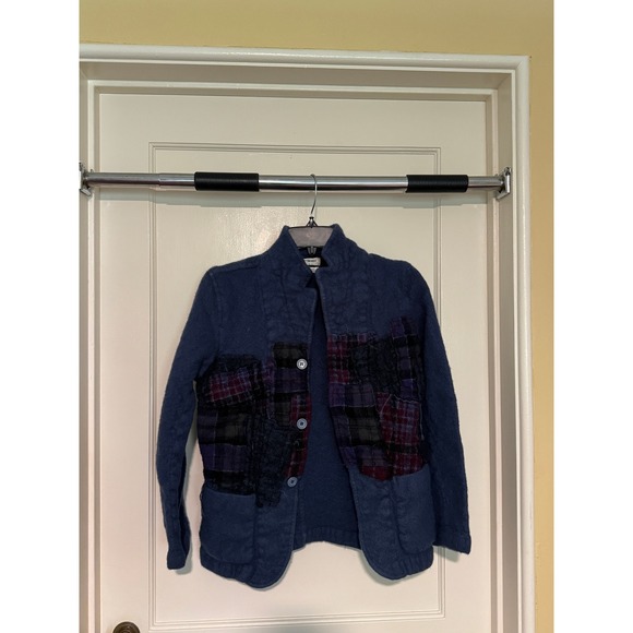 Comme des Garcons Shirt Wool Patchwork‎ Jacket Unique Design Size S/L - Picture 1 of 5